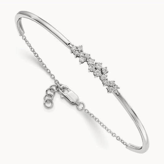 Diamond Bangle Bracelet — photo set