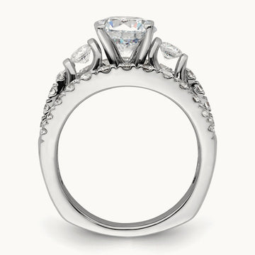 Round Engagement Ring, 3.00 ct tw Lab-Grown Diamond
