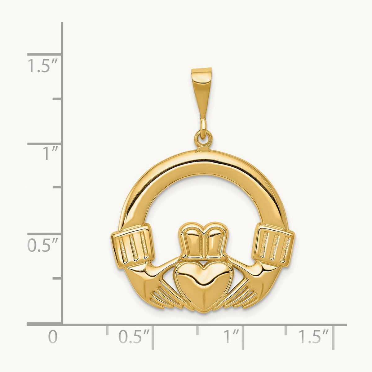 Claddagh Pendant, 14K