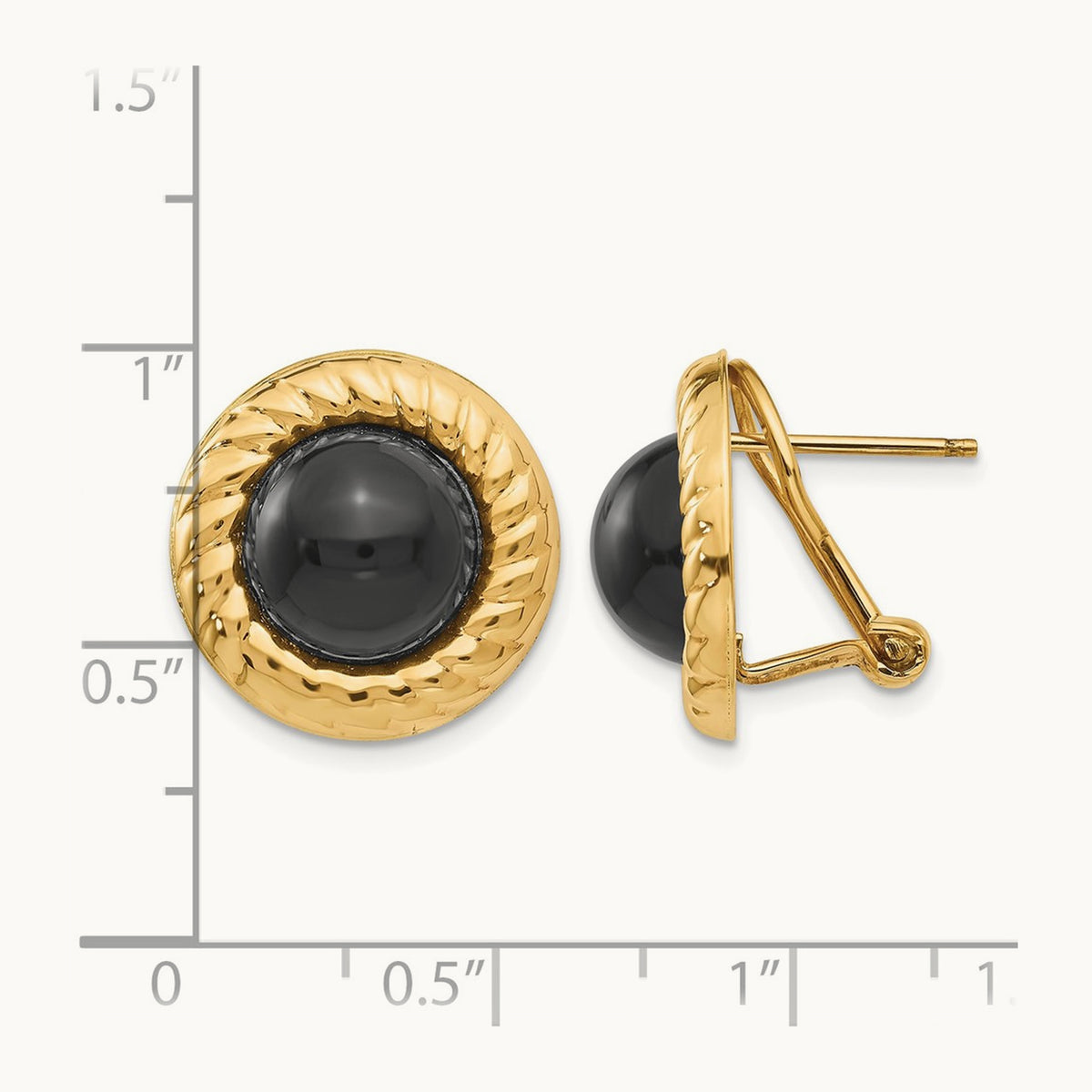 Onyx Fancy Earrings — photo set