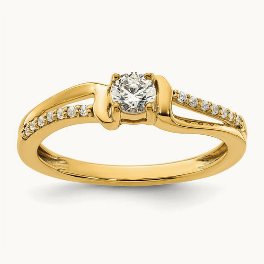 Diamond Complete Promise/Engagement Ring, 14K