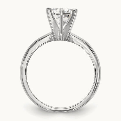 1/2ct. Lightweight Knife Edge 6-Prong Ring Mounting, 14K White Gold