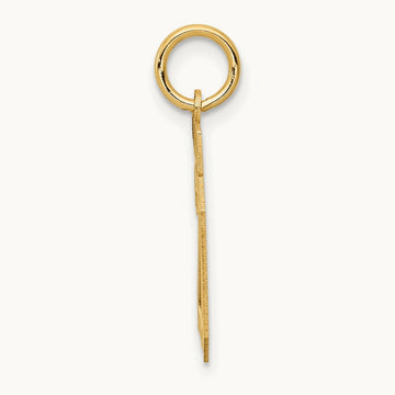 Small Satin Number 20 Charm, 14K