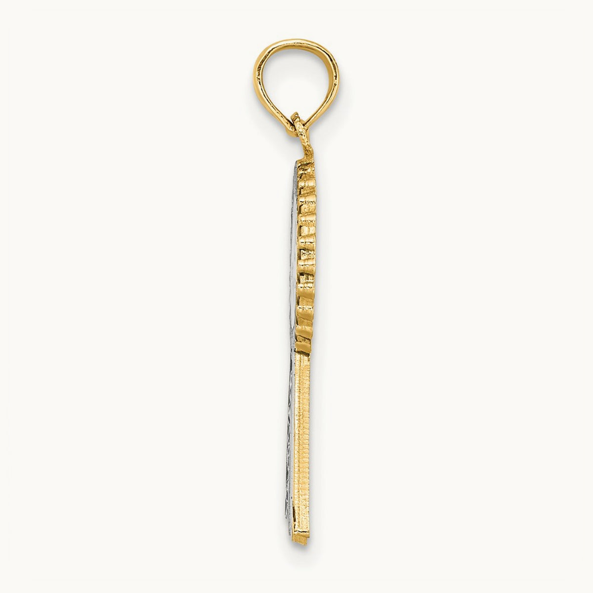 Enamel 1st PLACE Ribbon Charm, 14K
