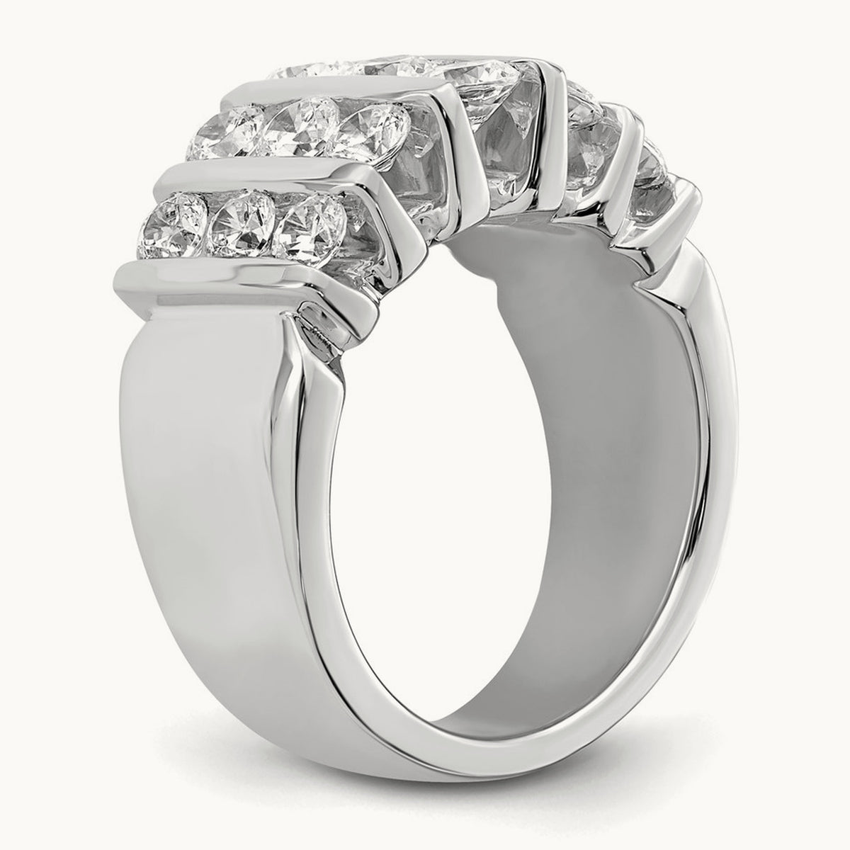 Fashion Band, 1.00-3.00 ct tw Lab-Grown Diamond — 2 ct, 14K White Gold