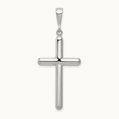 Cross Pendant, 14K White Gold