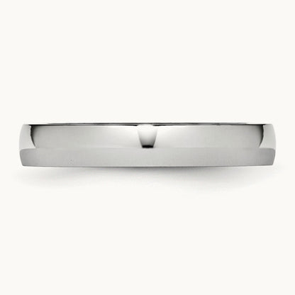 Cobalt Polished Half Round Band — 4mm