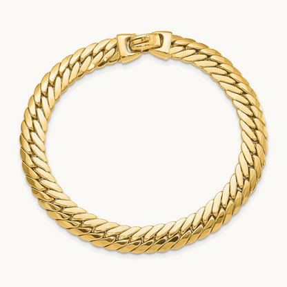 Large Snake Chain Bracelet, 14K