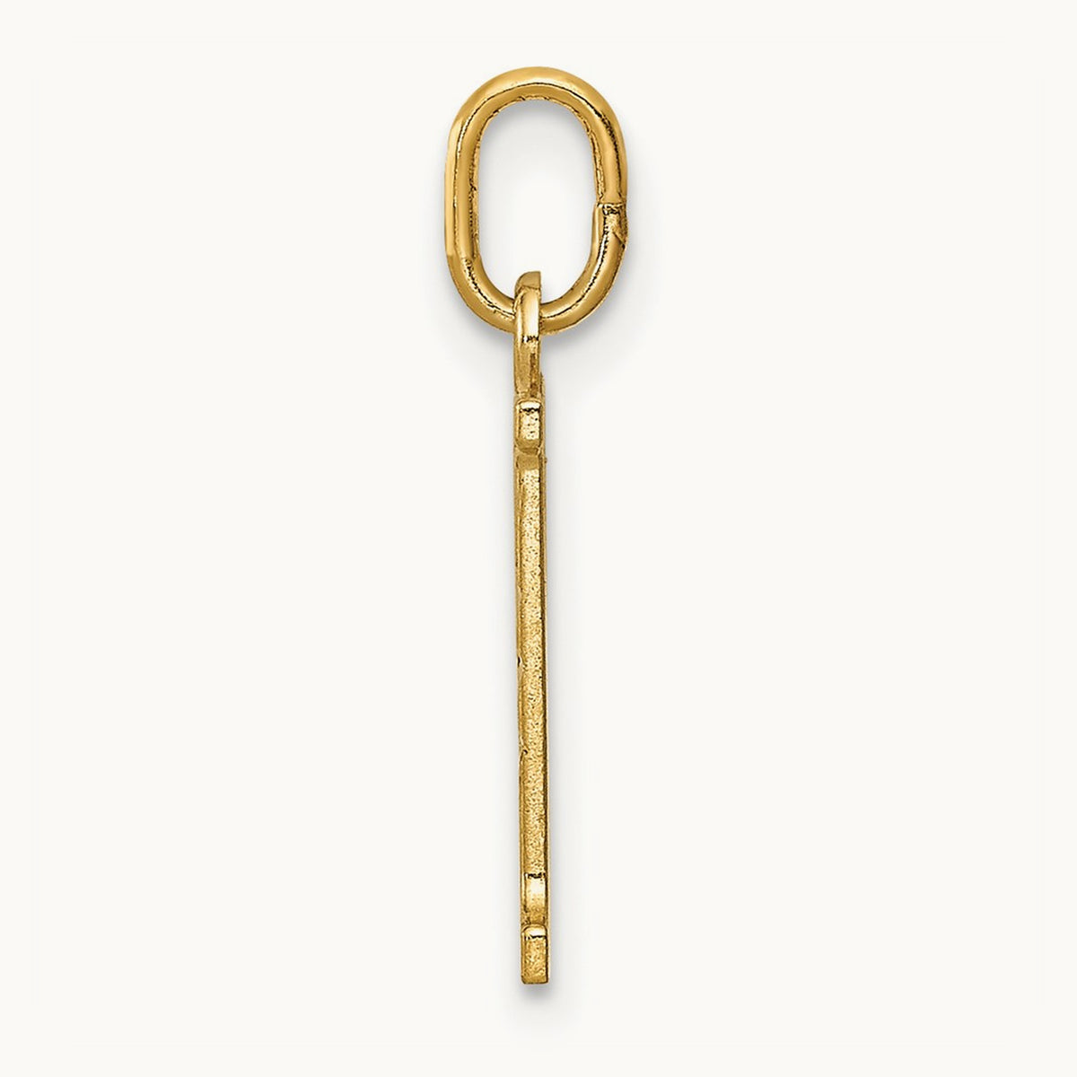 Diamond-cut 21 Pendant, 14K