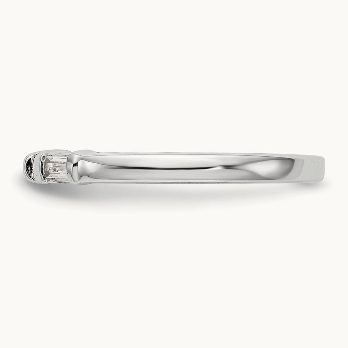 Diamond Wedding Band, 14K White Gold