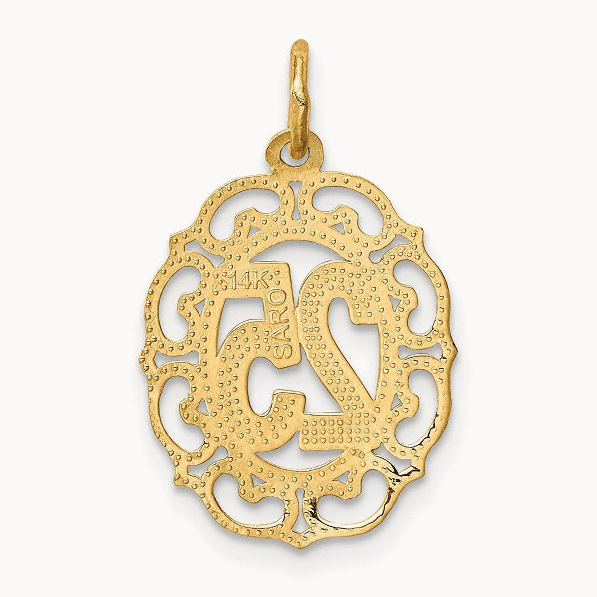 # 25 in Oval Pendant, 14K