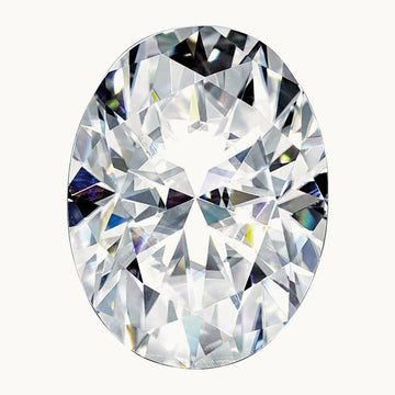 8x6mm Oval Pure Light D-E-F Moissanite
