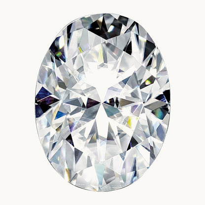8x6mm Oval Pure Light D-E-F Moissanite