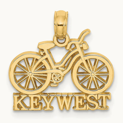 KEY WEST Bicycle Charm, 14K