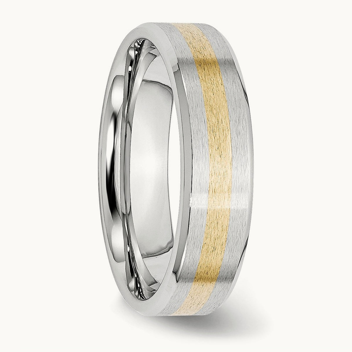Cobalt Inlay Satin and Polished Band — photo set
