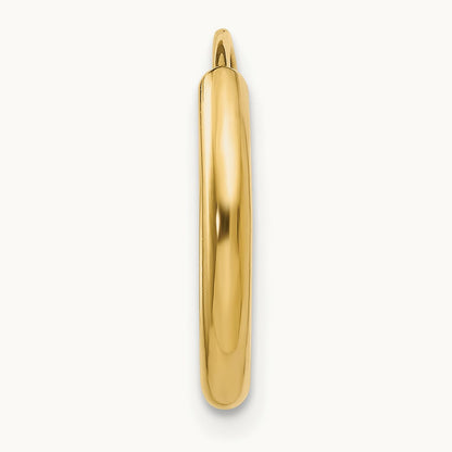 Single 14k Polished Round Endless Hoop Earring, 2mm