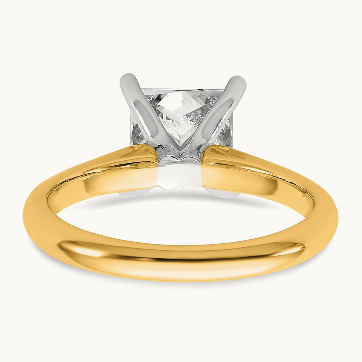 Princess 8X Ring, 2.00 ct tw Lab-Grown Diamond — 14K Two-Tone