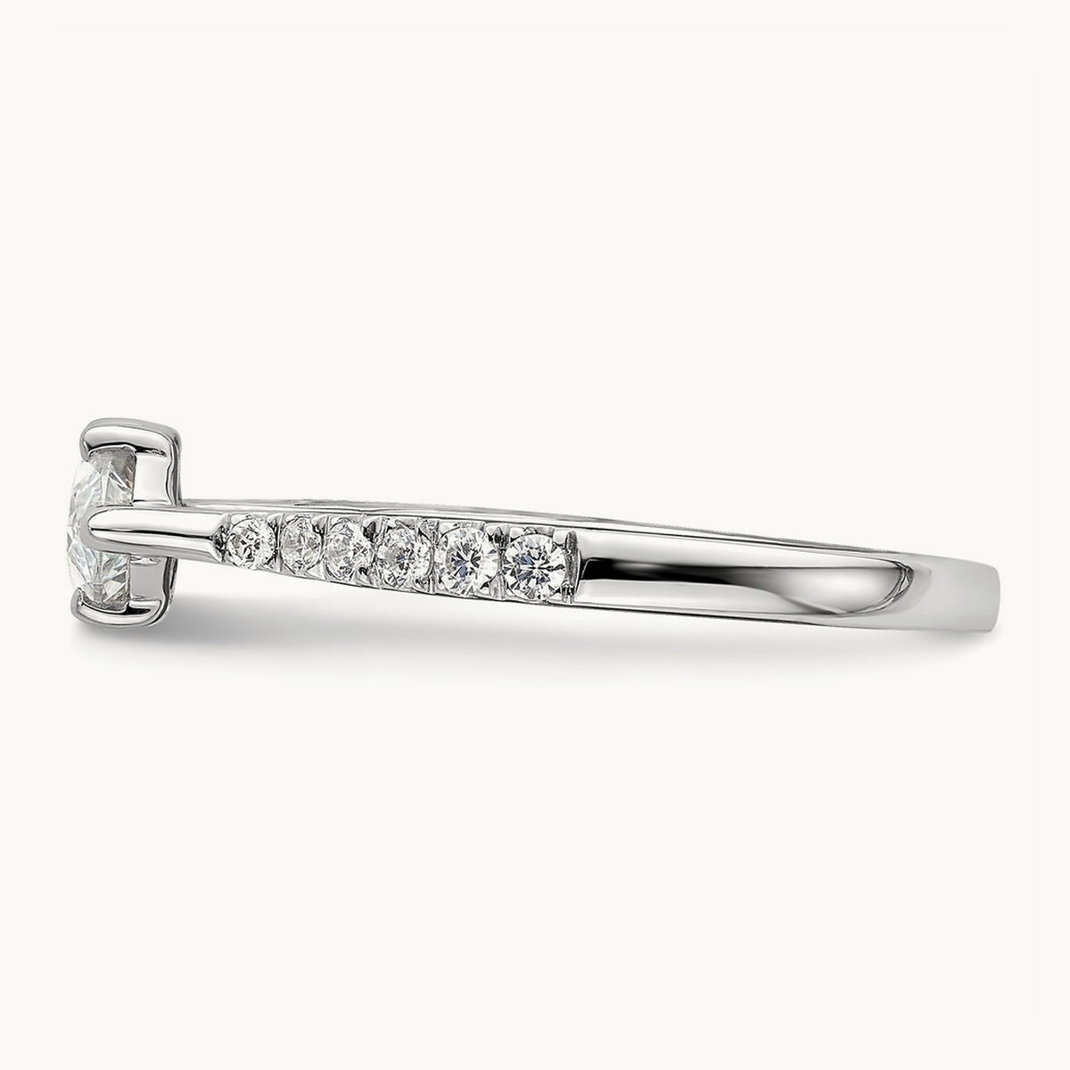 East West 1ct Marquise Semi-Mount Eng. Dia Ring, 14K Yellow Gold