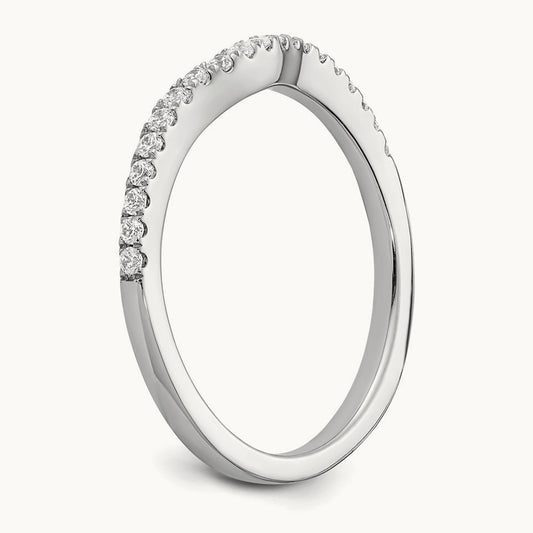 Diamond Wedding Band, 14K White Gold