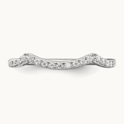 Contoured Diamond Band — photo set