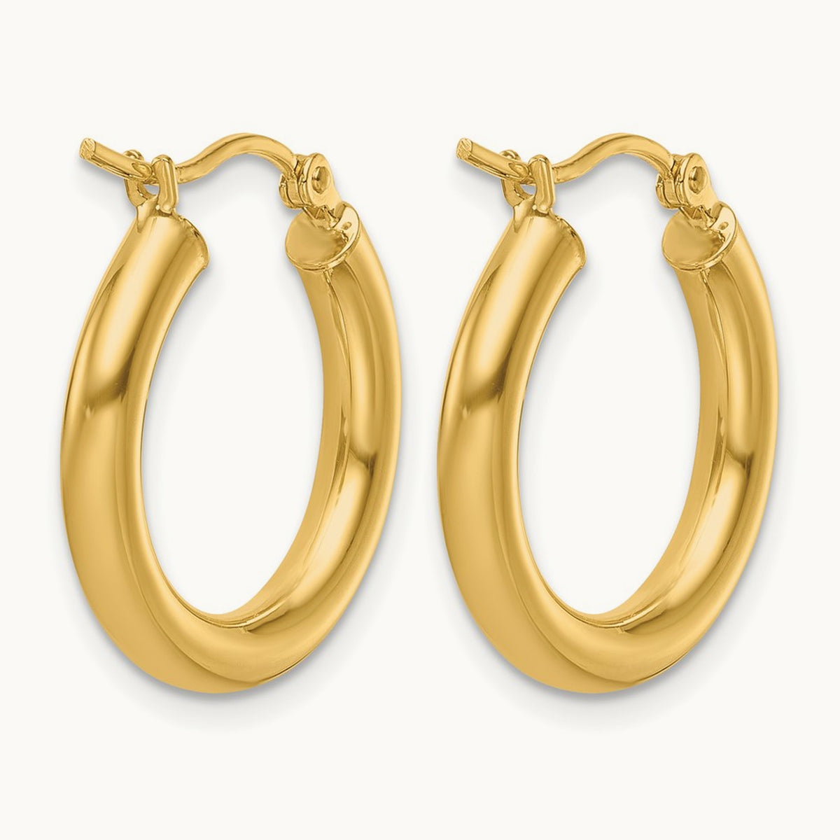 Polished Hinged Hoop Earrings, 10K — Leslie's