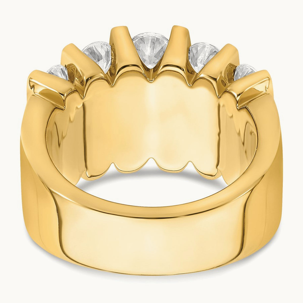 Fashion Band, 1.00-3.00 ct tw Lab-Grown Diamond — 3 ct, 14K Yellow Gold