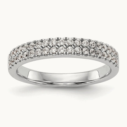 Double Row Band, 0.50 ct tw Lab-Grown Diamond