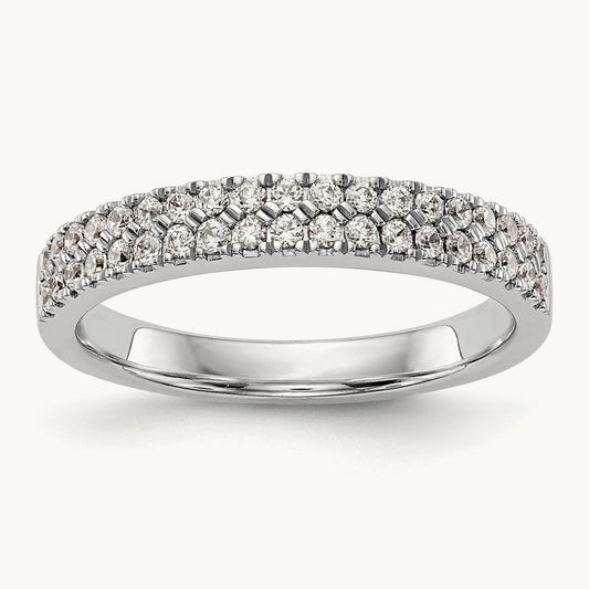 Double Row Band, 0.50 ct tw Lab-Grown Diamond