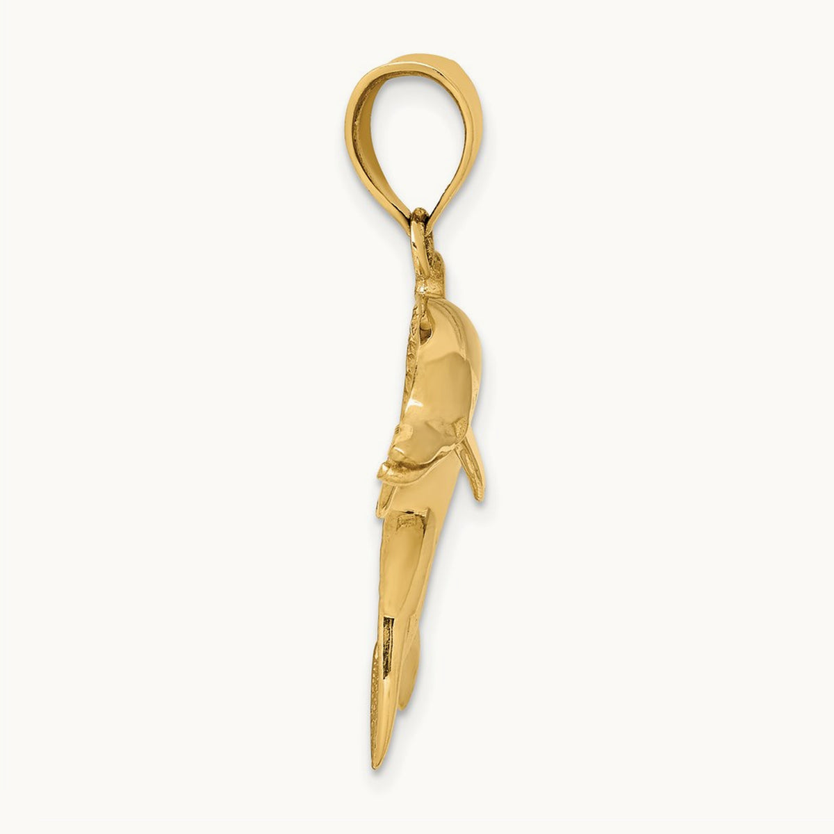 Dolphin Pendant, 14K