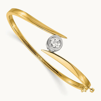Bangle Bracelet, 1.00 ct tw Lab-Grown Diamond