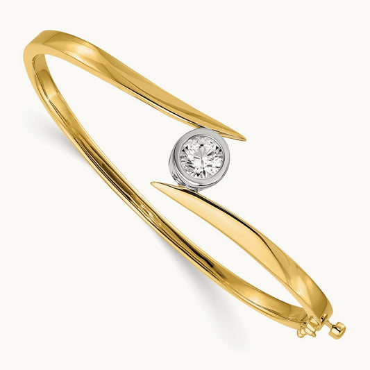 Bangle Bracelet, 1.00 ct tw Lab-Grown Diamond
