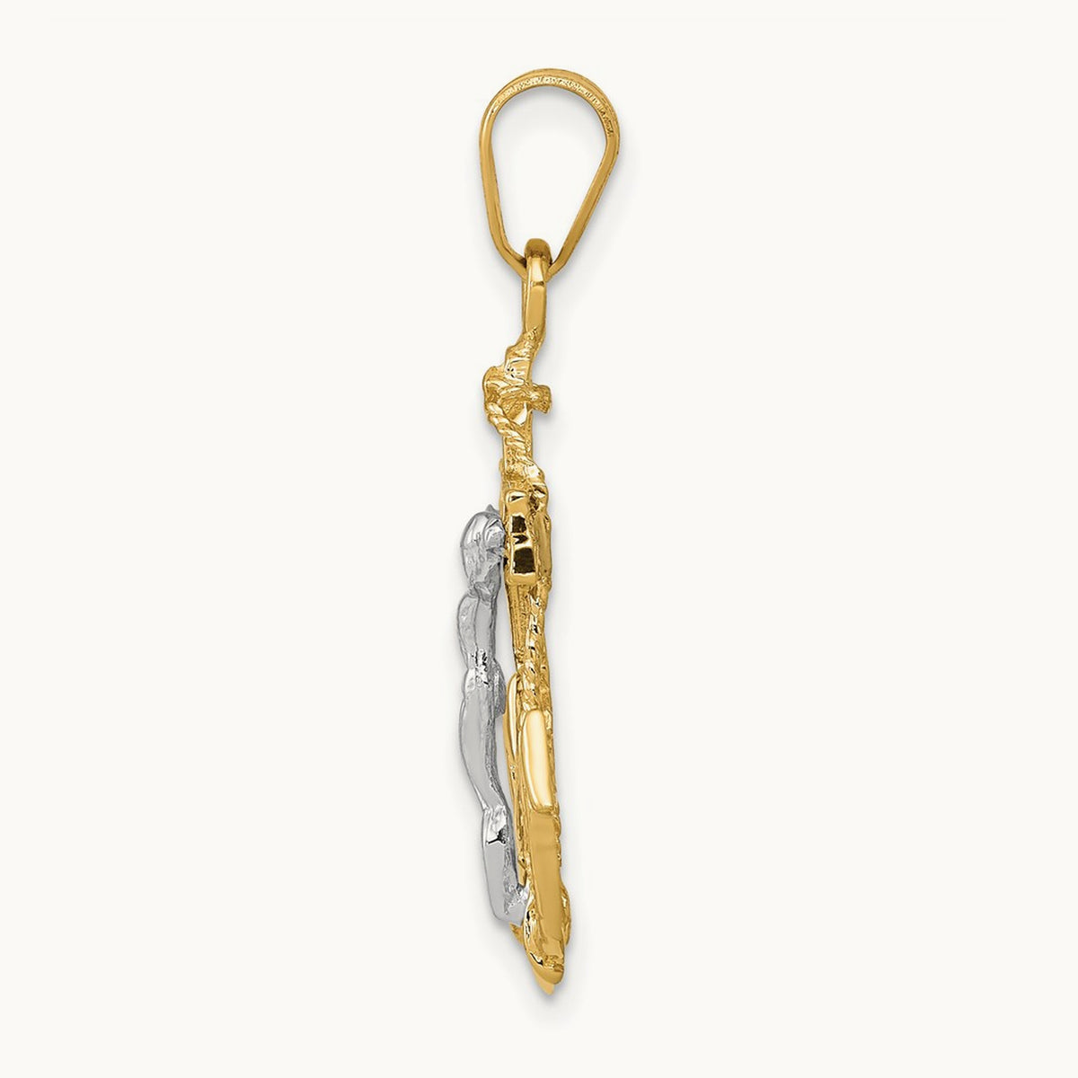 Mariners Cross Pendant — 14K Two-Tone Gold, 29mm