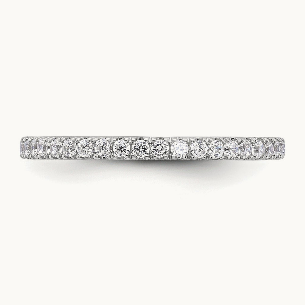 Complete Diamond Wedding Band, 14K White Gold