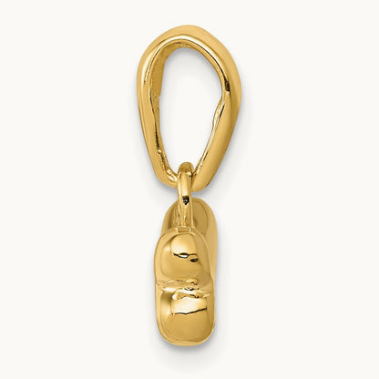 Dog Bone Pendant, 14K
