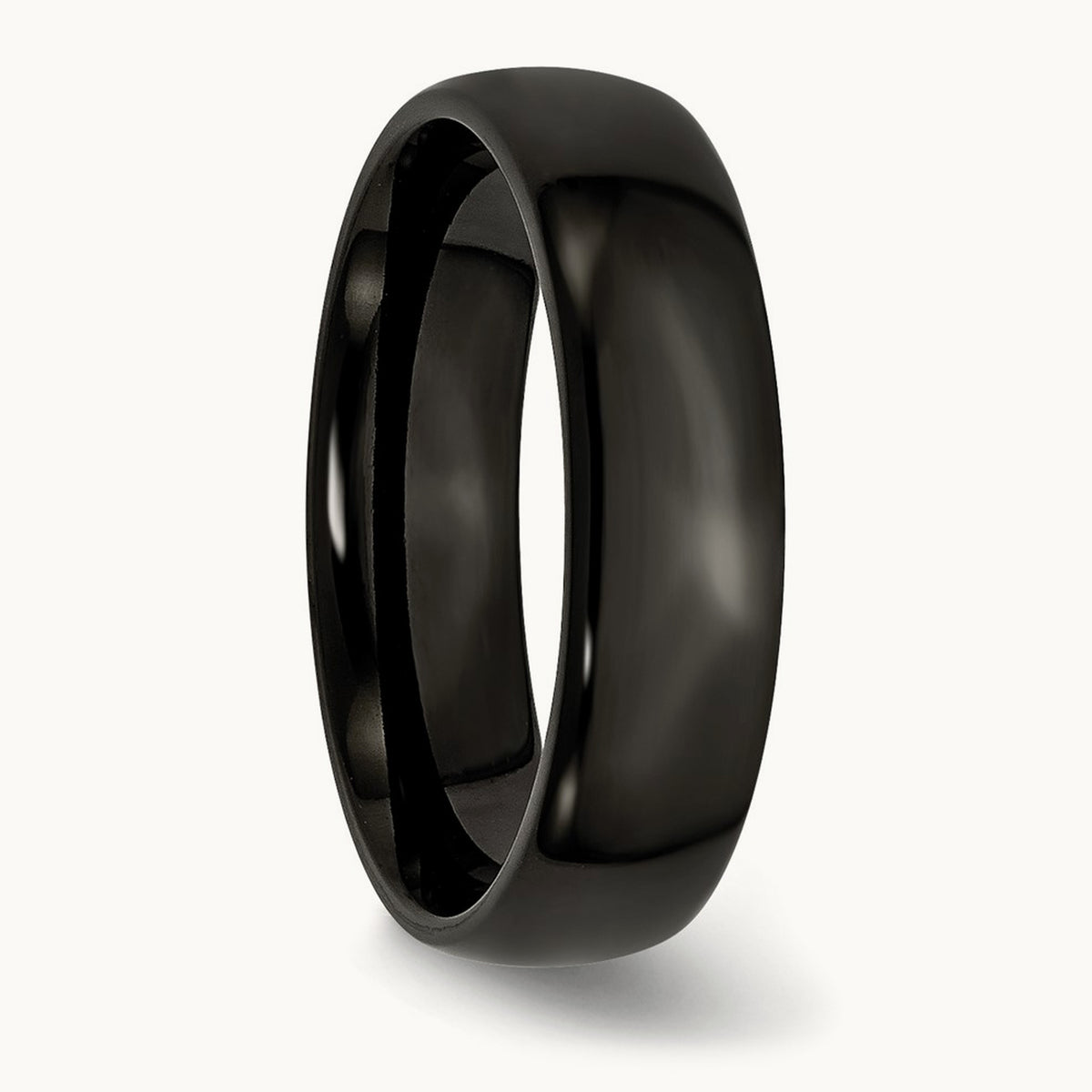 IP-plated Polished Band — 6mm