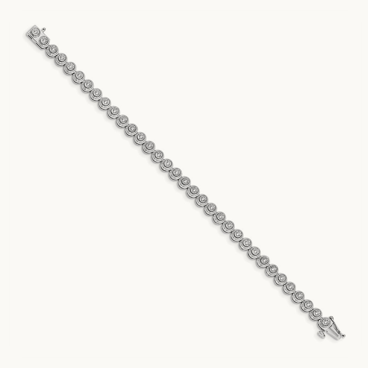 Circle Link Bracelet, 0.50 ct tw Lab-Grown Diamond