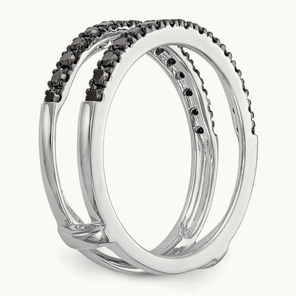 Black Diamond Guard, 14K White Gold