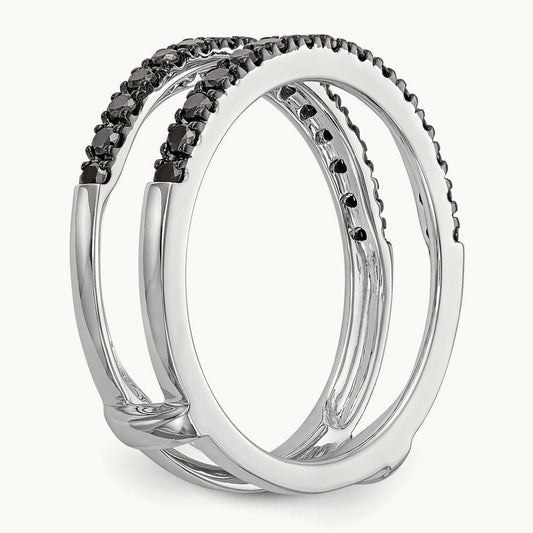 Black Diamond Guard, 14K White Gold