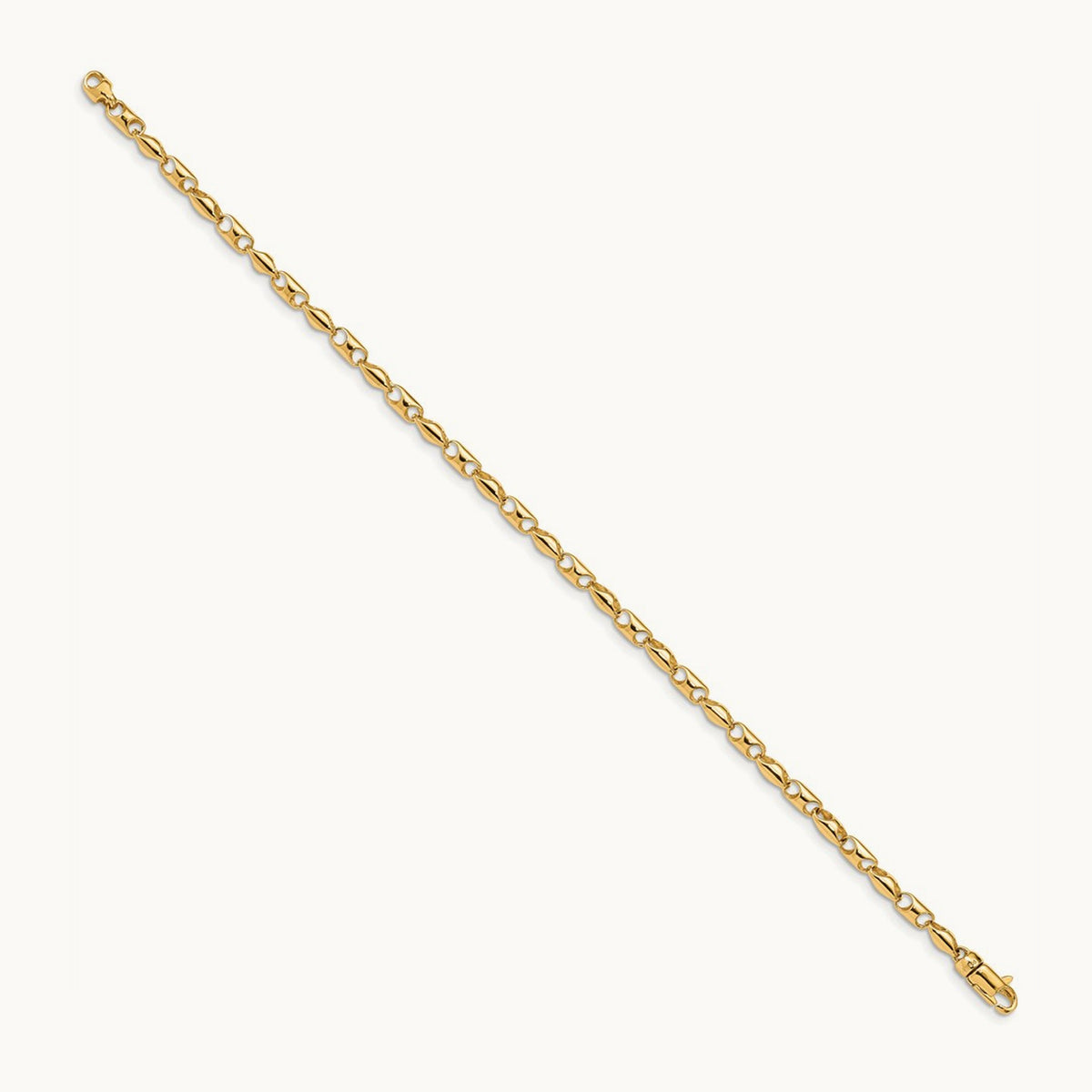 Fancy Link Bracelet, 3.1mm, 14K