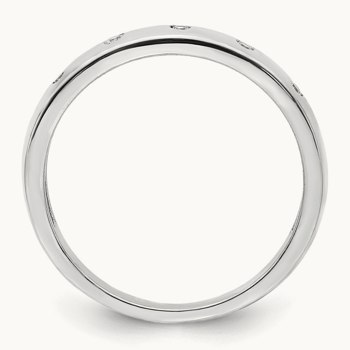 5-stone Diamond Ring — 14K White Gold