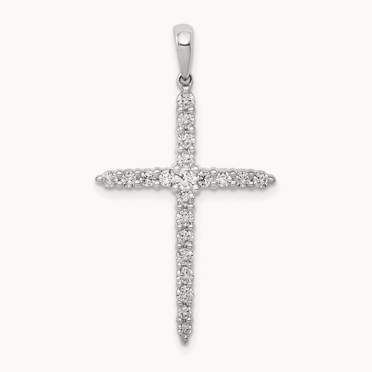 Cross Pendant, 0.50 ct tw Lab-Grown Diamond