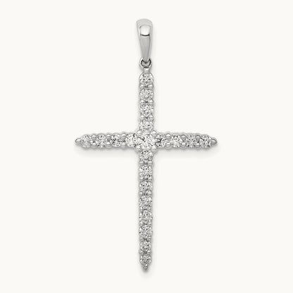 Cross Pendant, 0.50 ct tw Lab-Grown Diamond