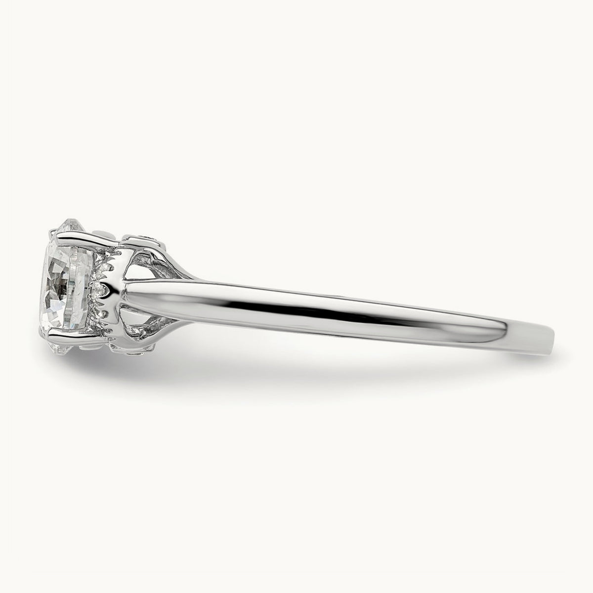 Semi-Mount Engagement Ring, 0.05 ct tw Lab-Grown Diamond