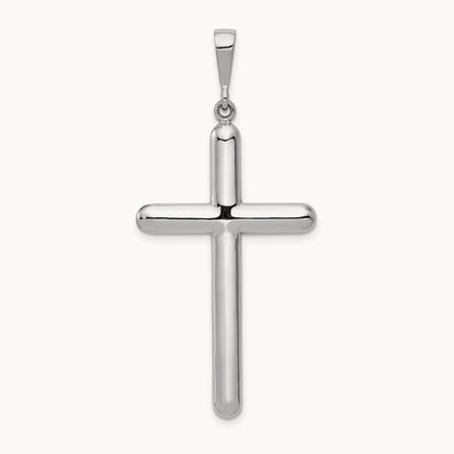 Cross Pendant, 14K White Gold