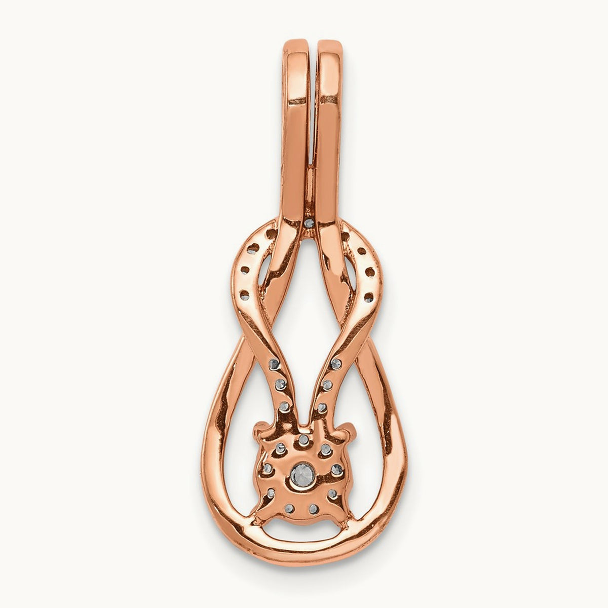 Knot Chain Slide, 0.15 ct tw Lab-Grown Diamond