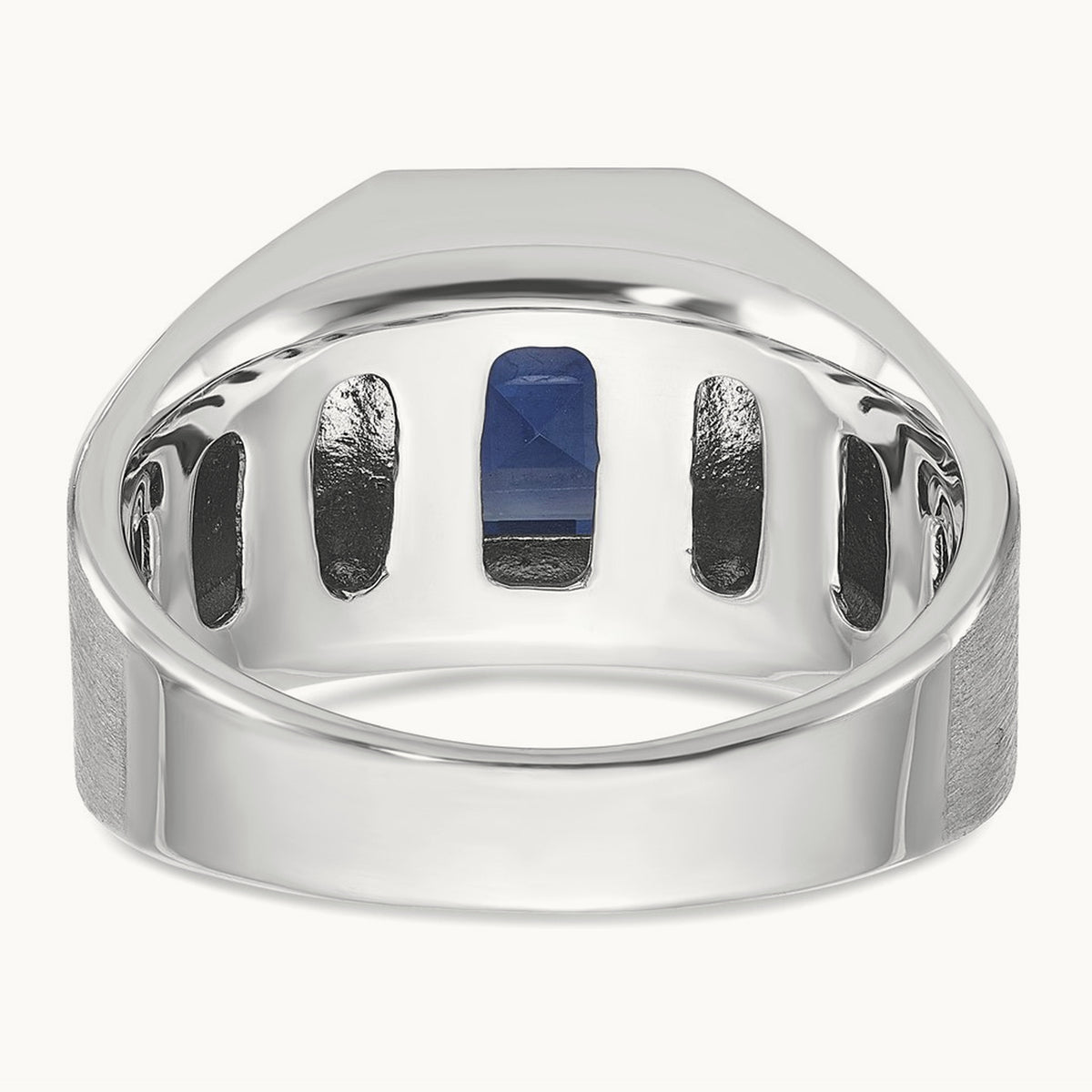 Men's Cr. Sapphire and Diamond Complete Ring — IBGoodman — photo set