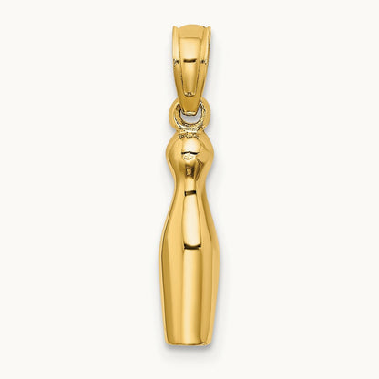 3-D Bowling Charm, 14K