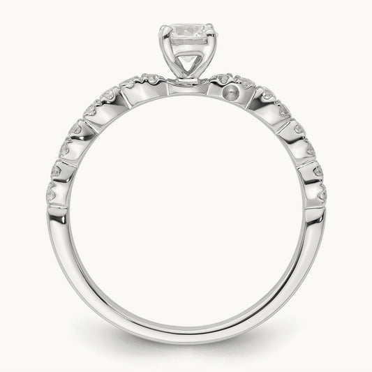Petite Engagement Ring, 0.50 ct tw Lab-Grown Diamond