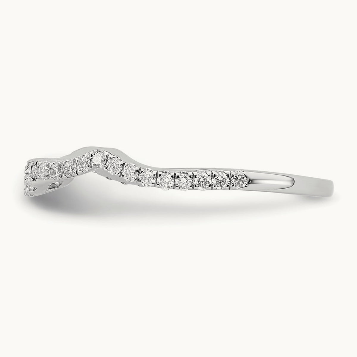 Diamond Wedding Band, 14K White Gold