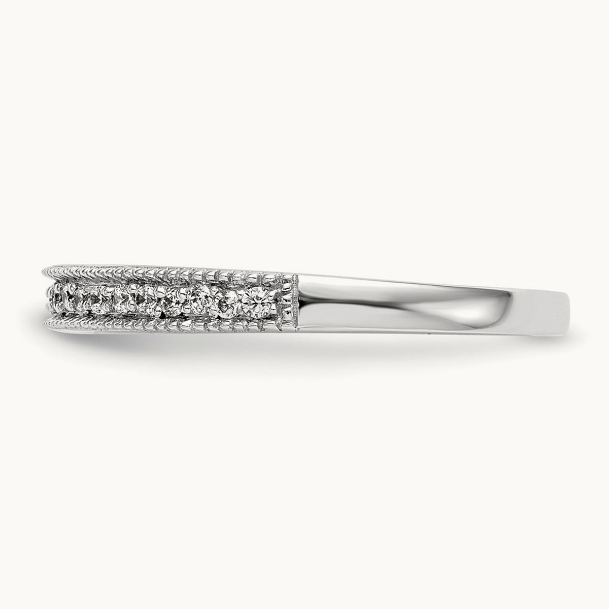 Diamond Wedding Band, 14K White Gold